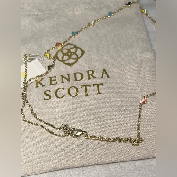 •••SOLD•••NWT Kendra Scott Haven Heart Gold Strand Necklace in Multi Mix - Picture 10 of 11